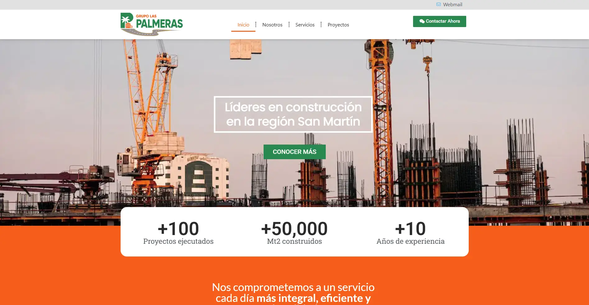 Página web para Construcción