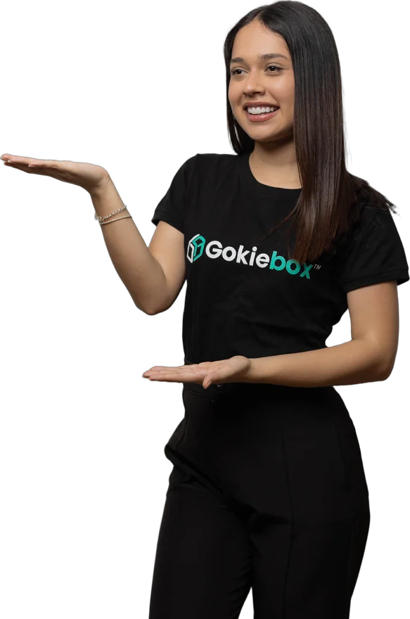 Asesora de Gokiebox lista para ayudarte