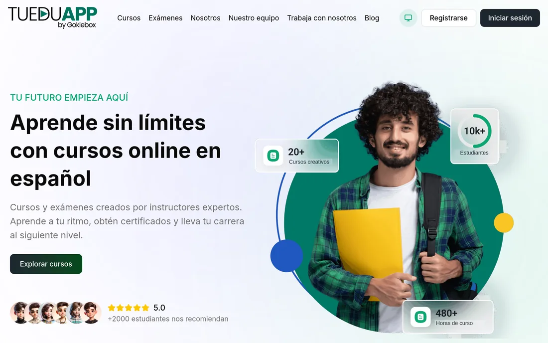 TuEduApp, plataforma de aulas virtuales y venta de cursos online