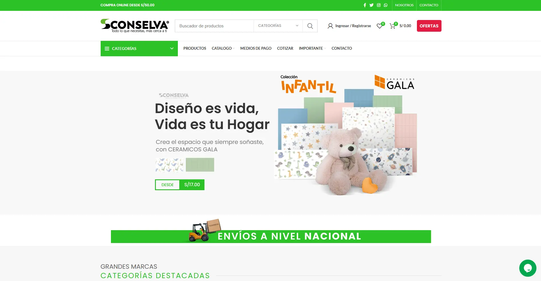Páginas web para Retail