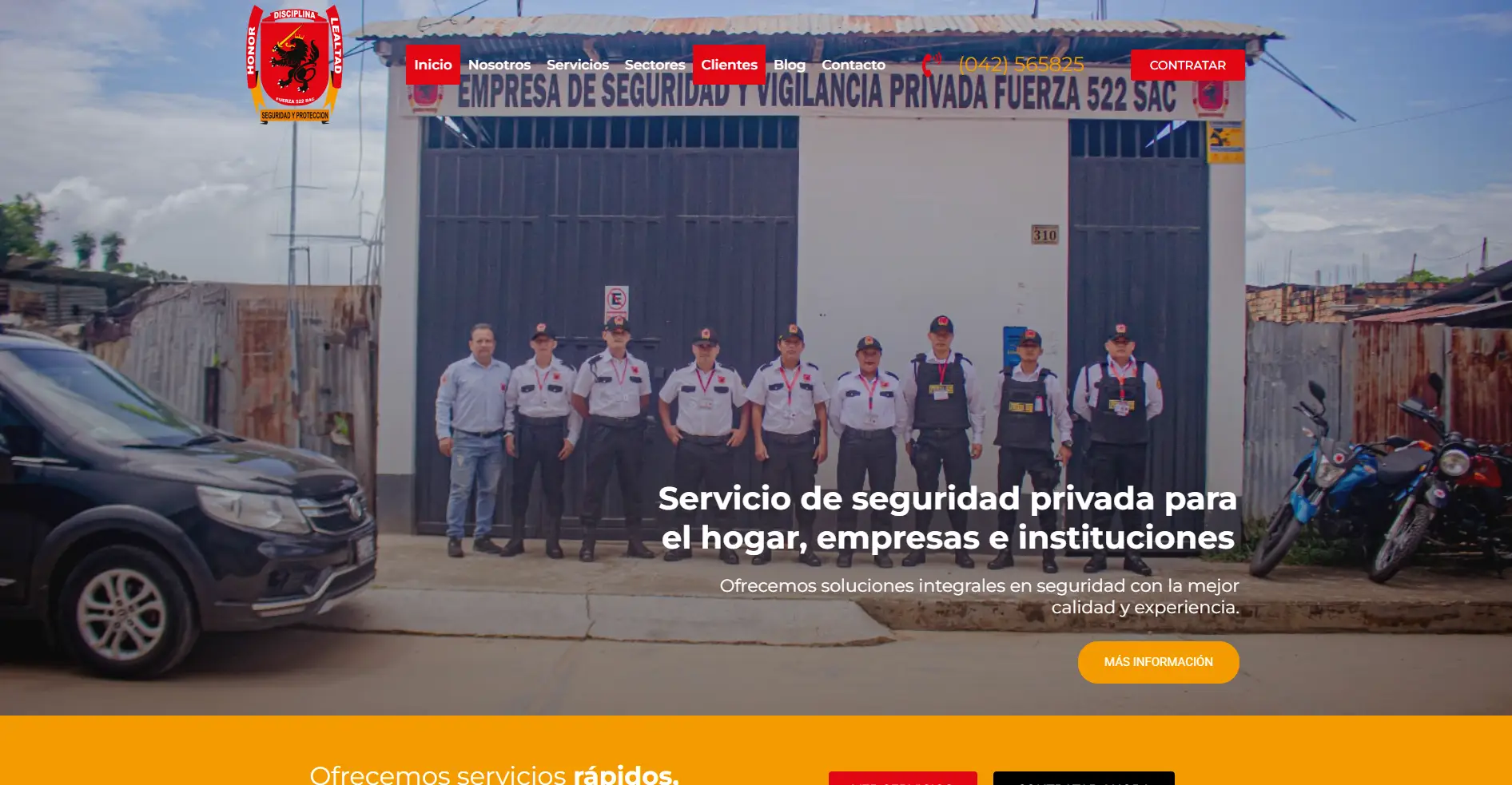 Páginas web para Seguridad privada