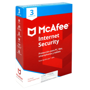 McAfee Internet Security 2025 — 1 año, 3 equipos